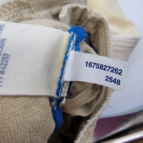 American Eagle Outfitters 100% Cotton Bleach Dye Low Waist Flare Pants - Size 6 - Picture 8 of 10